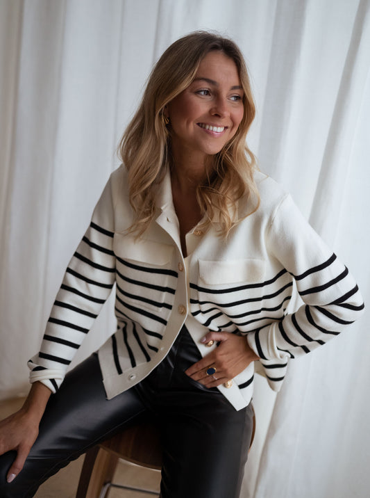 Striped Danie Cardigan